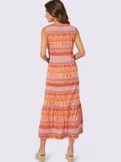 Robe en jersey motif ethnique tendance