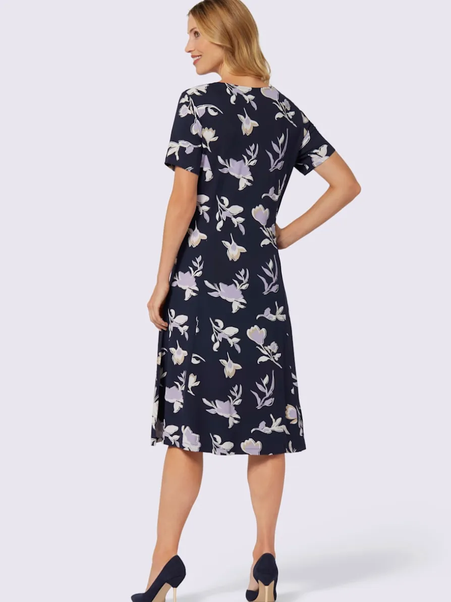 Robe en jersey motif floral