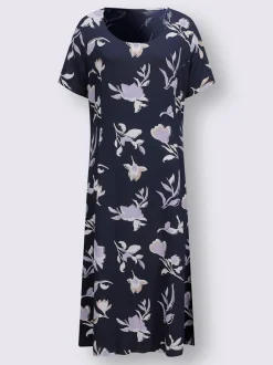 Robe en jersey motif floral