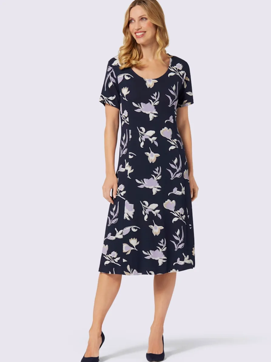 Robe en jersey motif floral