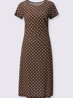 Robe en jersey motif à pois tendance