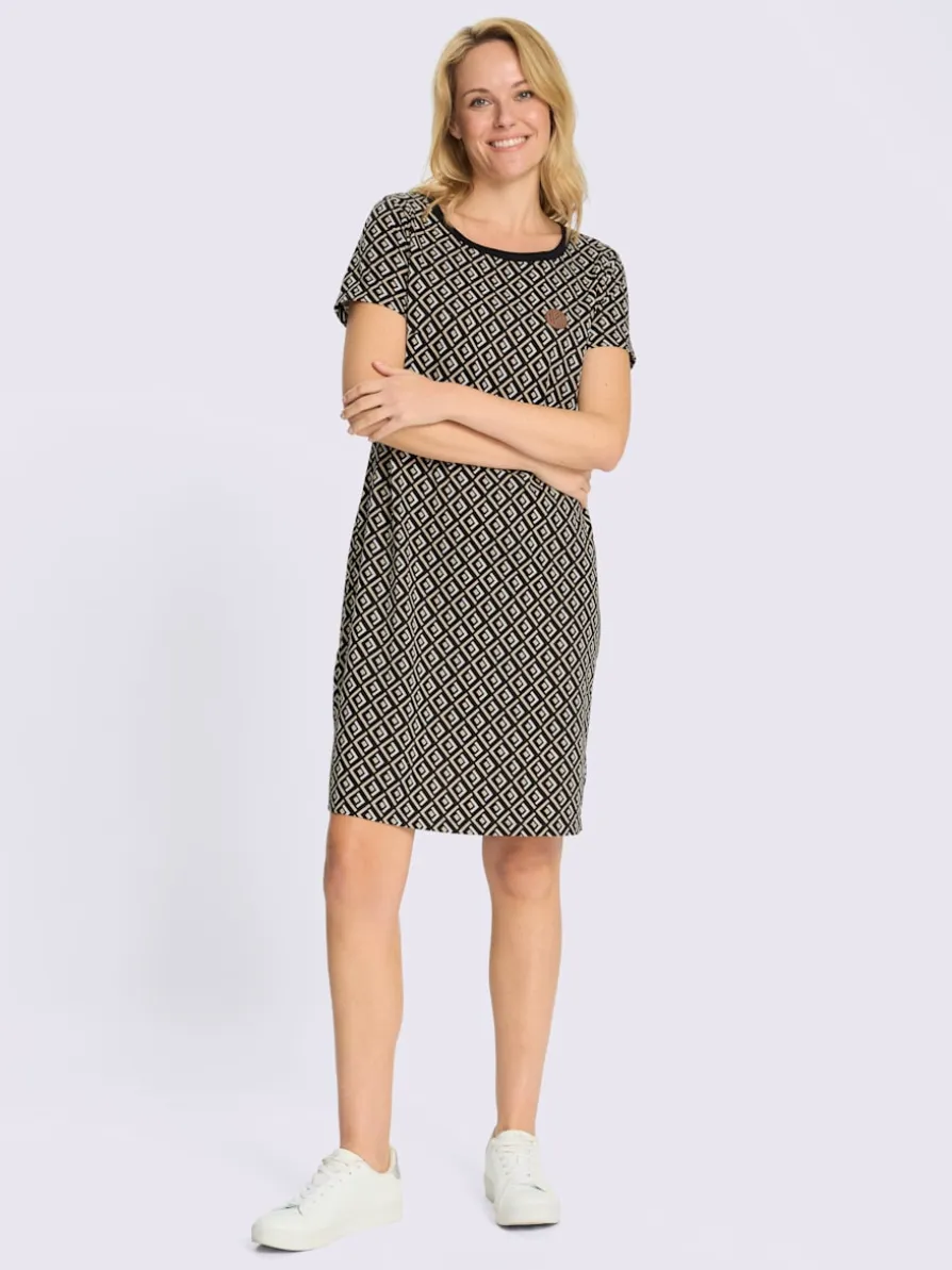 Robe en jersey pinces poitrine