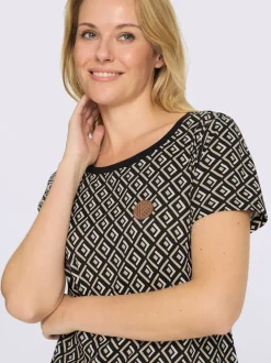 Robe en jersey pinces poitrine