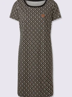 Robe en jersey pinces poitrine