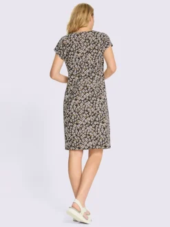 Robe en jersey pinces poitrine