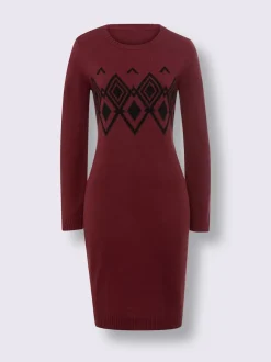 Robe en tricot finitions côtelées