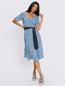 Robe traditionnelle patte de boutonnage sur toute la longueur