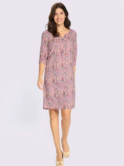 Robe évasée lien à nouer à l'encolure