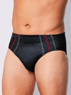Slip avec rayures verticales et ceinture pratique