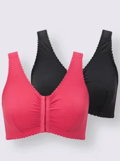 Soutien-gorge sans armatures à fermeture devant bon. a, b, c, d, e