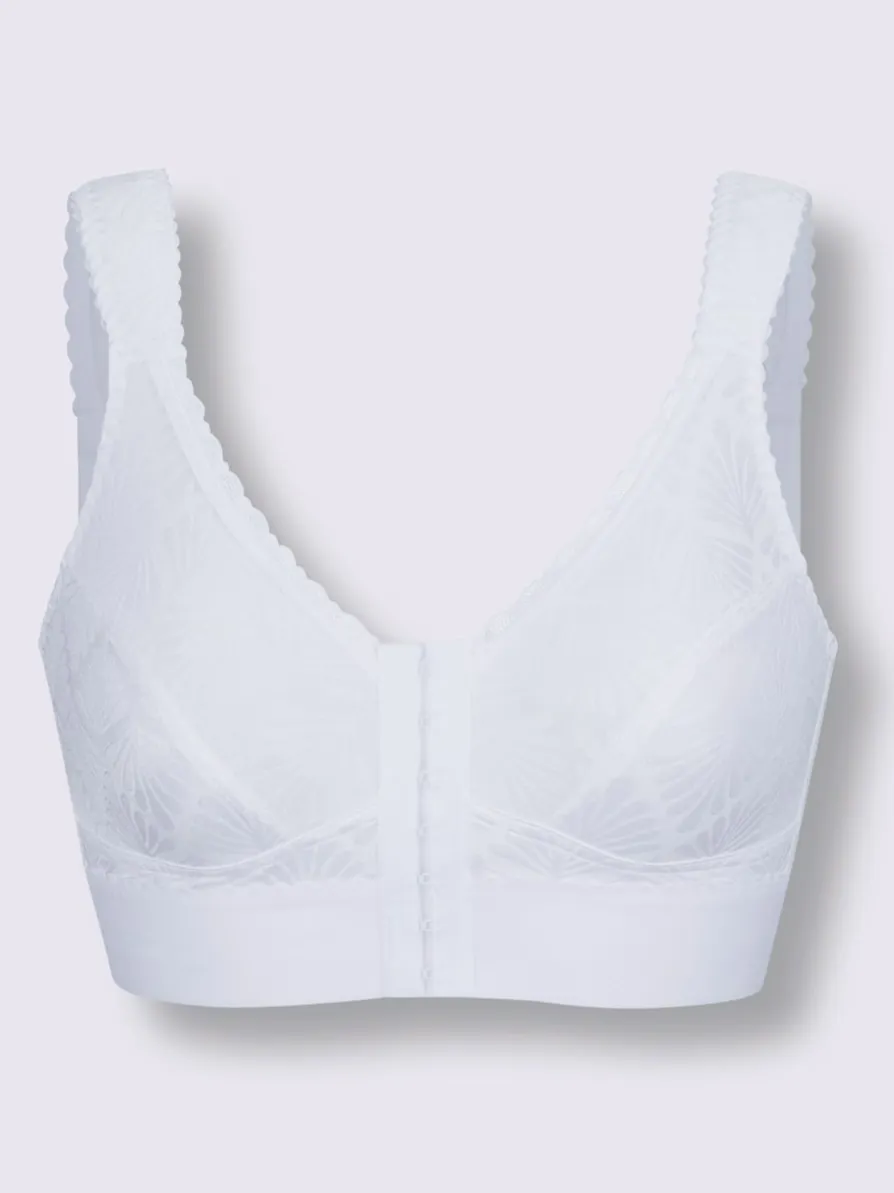 Soutien-gorge sans armatures à fermeture devant jusqu'à la t. 135