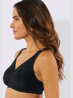 Soutien-gorge sans armatures motif jacquard
