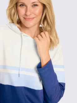 Sweatshirt capuche avec coulisse et lien à nouer