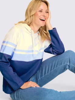 Sweatshirt capuche avec coulisse et lien à nouer