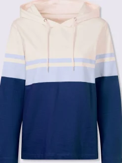 Sweatshirt capuche avec coulisse et lien à nouer