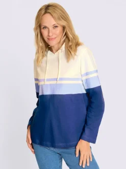 Sweatshirt capuche avec coulisse et lien à nouer