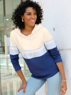 Sweatshirt capuche avec coulisse et lien à nouer