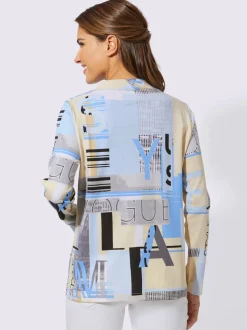 Sweatshirt imprimé transfert couleur argenté