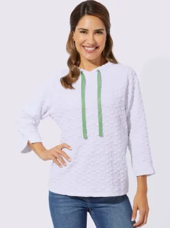 Sweatshirt jacquard en jersey tendance