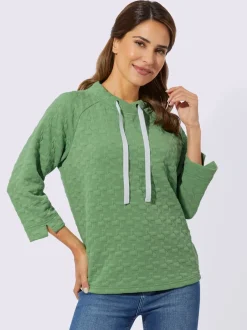 Sweatshirt jacquard en jersey tendance