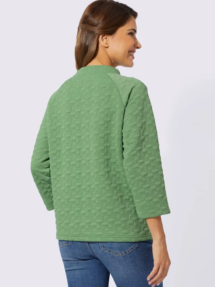 Sweatshirt jacquard en jersey tendance