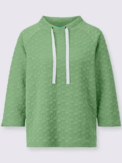 Sweatshirt jacquard en jersey tendance