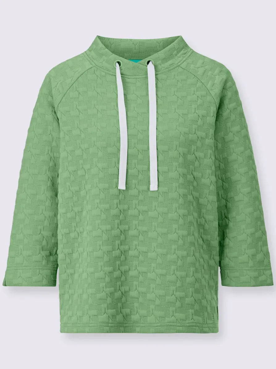 Sweatshirt jacquard en jersey tendance