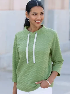 Sweatshirt jacquard en jersey tendance