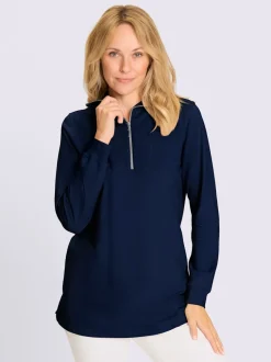 Sweatshirt long col camionneur