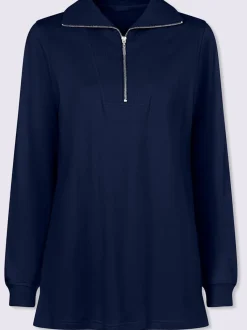 Sweatshirt long col camionneur