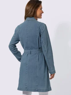 Trench-coat denim doux