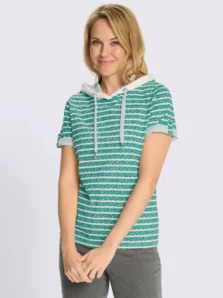 T-shirt à capuche pur coton