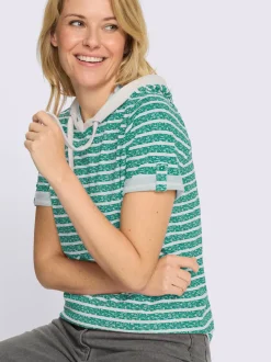 T-shirt à capuche pur coton