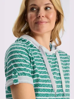 T-shirt à capuche pur coton