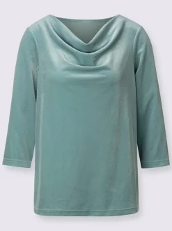 T-shirt à col bénitier qualité velours douce