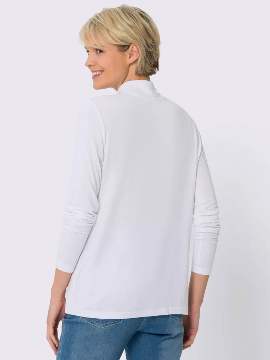 T-shirt à col montant viscose douce et fluide