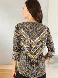 T-shirt confortable motif oriental
