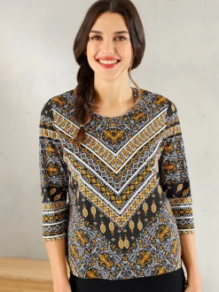T-shirt confortable motif oriental