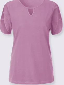 T-shirt de loisirs manches aux finitions soignées