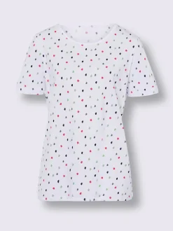 T-shirt de loisirs motif à pois tendance