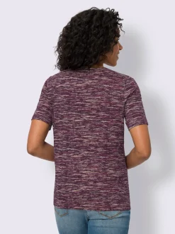 T-shirt à encolure ronde bel aspect chiné