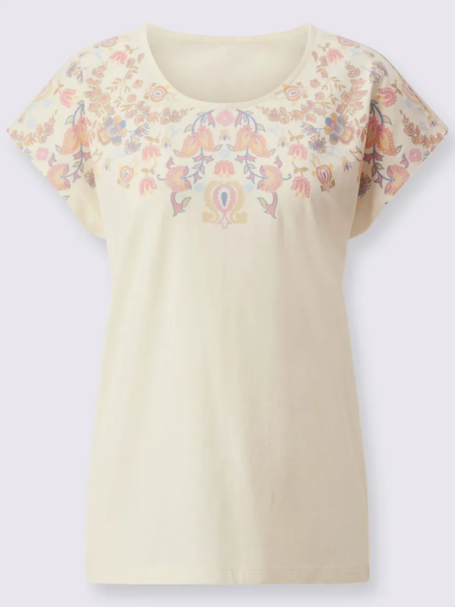 T-shirt à encolure ronde imprimé