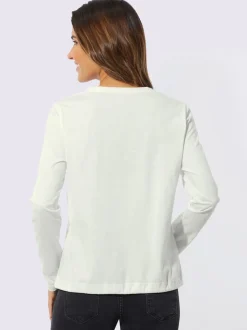 T-shirt à encolure ronde imprimé brillant