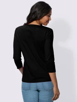 T-shirt à encolure ronde imprimé brillant