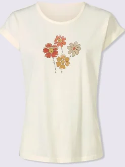 T-shirt à encolure ronde imprimé floral