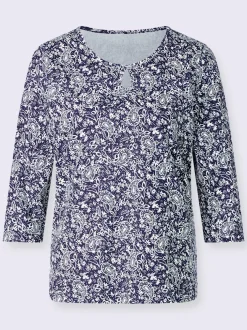 T-shirt à encolure ronde motif paisley