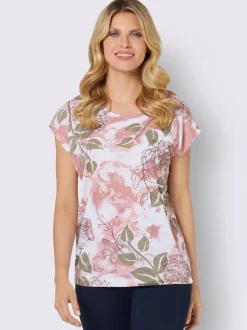 T-shirt à encolure ronde 100% viscose