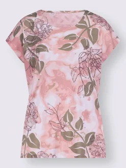 T-shirt à encolure ronde 100% viscose