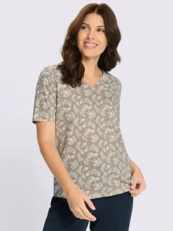 T-shirt en v encolure en v affinante