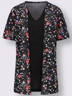T-shirt 2 en 1 100% viscose